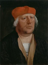 Porträtt av en kanon, ca 1520 (olja på pannå)