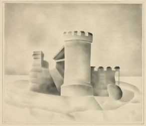 Ruiner vid månsken, 1840.