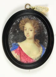 En dam som heter Lady Paston (akvarell på veläng)