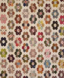 Detalj av ett lapptäcke (textil)