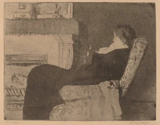 Innan eldstaden nr 1, c. 1882.