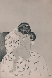 Mor och barn, ca 1890-talet, 1946