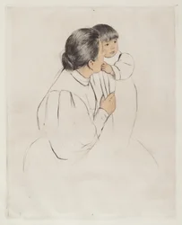 Bondemor och barn, ca. 1894.