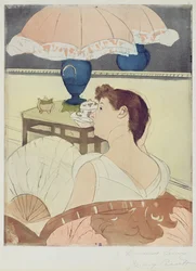 Lampan, 1891 (torrnål, mjukslipad och akvatint på papper)