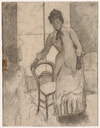The Visitor recto, The Visitor verso, ca. 1881.
