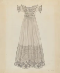 Spädbarnsklänning, ca. 1936.
