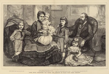 Deras kungliga högheter prinsen och prinsessan av Wales med sina barn