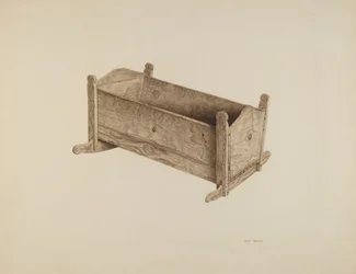 Box Cradle, ca. 1939.