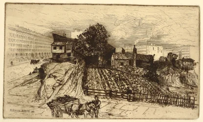 En stadsgård, New York