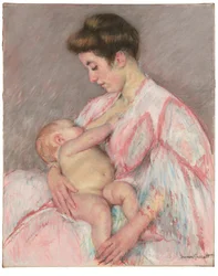 Baby John Nursing, ca 1908 (olja på duk)