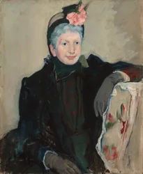 Porträtt av en äldre dam, ca 1887 (olja på duk)