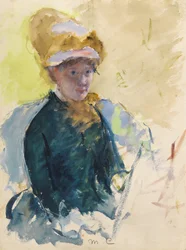Självporträtt, ca 1880 (gouache och akvarell)