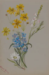 Utan titel, Grupp av blommor, 1883.
