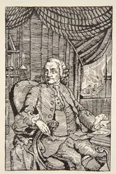 Franklin, kopia av Boris Mestchersky (d.1957) illustration från 