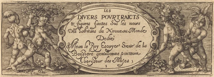 Les divers pourtraicts et figures I (Titelsida)