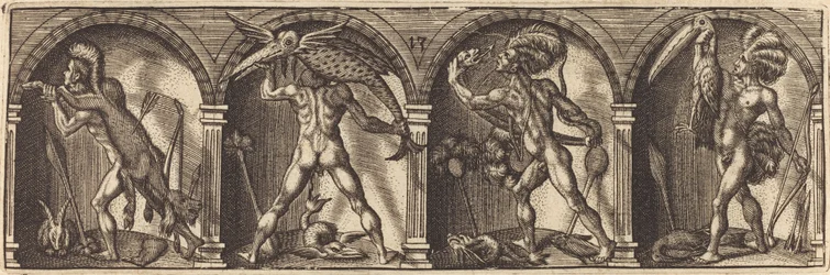 De olika porträtten och figurerna XIII