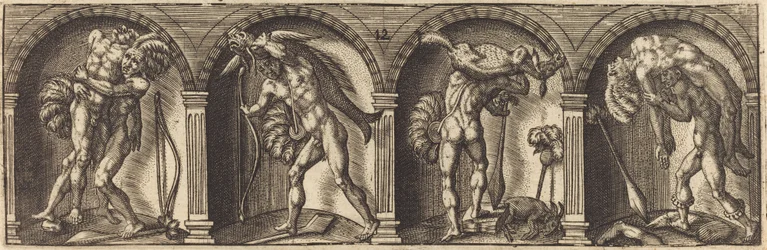 De olika porträtten och figurerna XII