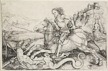 Sankt Georg och draken, ca 1480-90