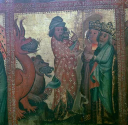 Panel fyrtiofyra av Apokalypsens altare, 1400-talet