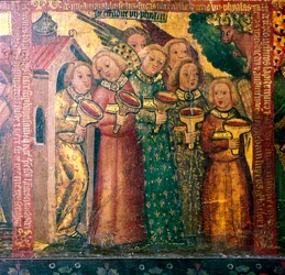Sju änglar med sju flaskor, 1300-1400-talet