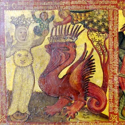 Kvinnan klädd med solen, 1300-1400-talet