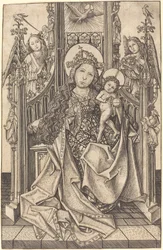 Madonna och Child Enthroned