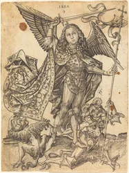 Saint Michael besegrar djävlarna