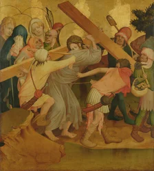 Christ Carrying the Cross, panel från St. Thomas-altaret från St. John