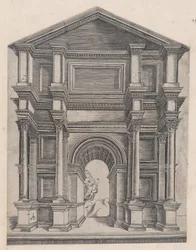 Mirror of Roman Magnificence: Arch av Master GA med Caltrop, 1500-talet., 1500-talet.