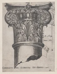 Mirror of Roman Magnificence: Sammansättning av korintiska och joniska, ca. 1537, ca. 1537