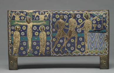 Plakett från ett chasse för reliker av Saint Thomas Becket, 1220-1225