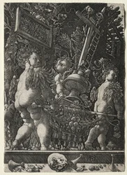 Änglar som bär passionens emblem, 1533.