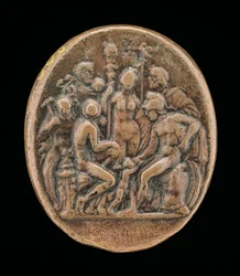 An Assembly of Gods [omvänd], andra hälften av 1400-talet.