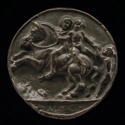 Nymf bortförd av en ryttare, ca. 1500.