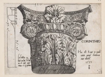 Mirror of Roman Magnificence: Korintisk huvudstad, 1537., 1537.