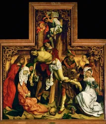 Nedtagningen från korset, från kyrkan i Val de Grace ...