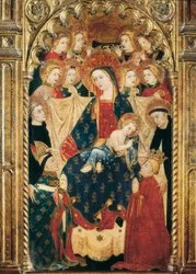 Altartavla av jungfrun av ärkebiskop Don Sancho Rojas (14-1400-talet) Detalj.