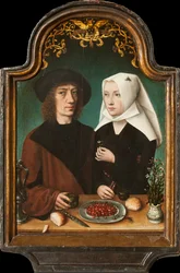 Självporträtt av konstnären med sin fru, 1496.