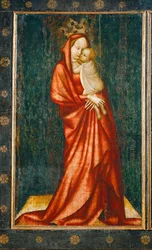 Madonna, vänster panel på ett altare