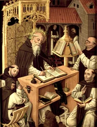 Saint Hieronymus i scriptoriet, ca 1485