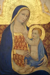 Jungfru Maria med barnet 1409, detalj (målning)