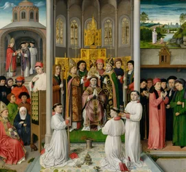 Scener ur Sankt Augustinus flodhästs liv, ca. 1490.