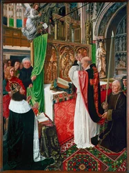 Mässa för Saint Gilles i St. Denis