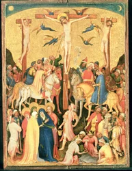Golgata (olja på panel)