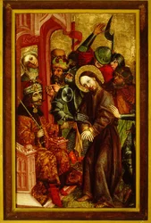 Kristus före Pilatus Vlad III som Pontius Pilatus, ca 1463-1464