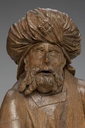 Stående figur, detalj