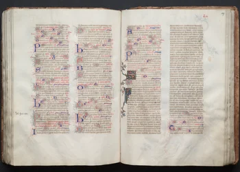 The Gotha Missal: Fol. 107r, Text, ca. 1375.