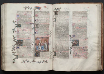 The Gotha Missal: Fol. 120r, text, ca. 1375.