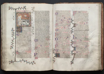 The Gotha Missal: Fol. 123r, Text, ca. 1375.