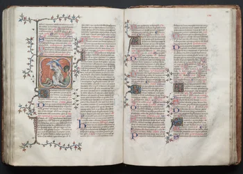 The Gotha Missal: Fol. 125r, Text, ca. 1375.